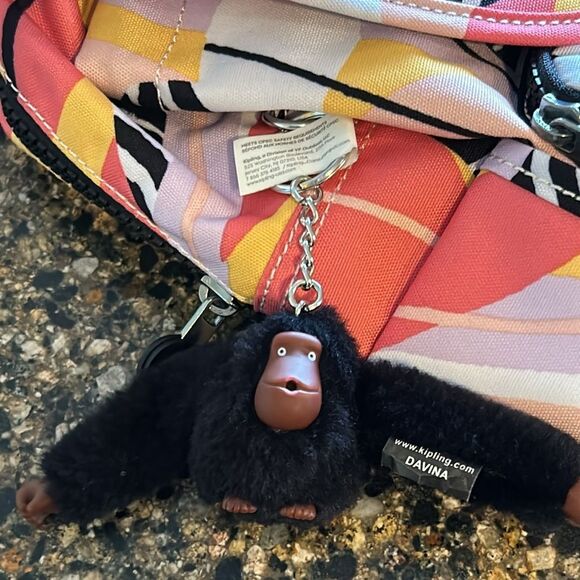 NEW Kipling Abstract Leave City Pack Backpack - Picture 2 of 7